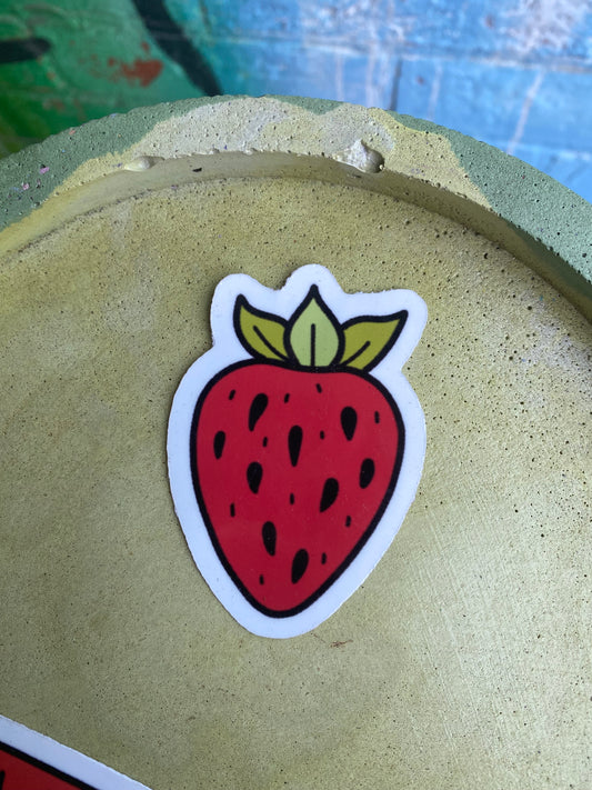 Strawberry sticker