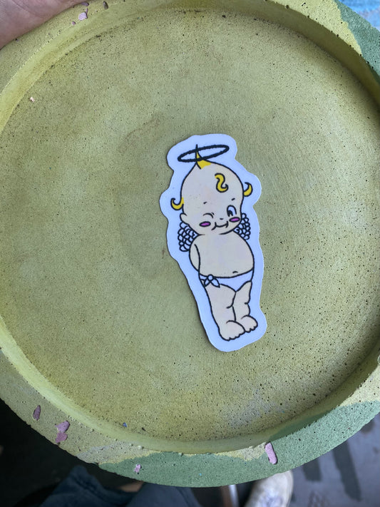 Kewpie angel baby sticker