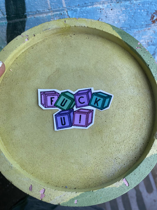 ‘F you’ sticker