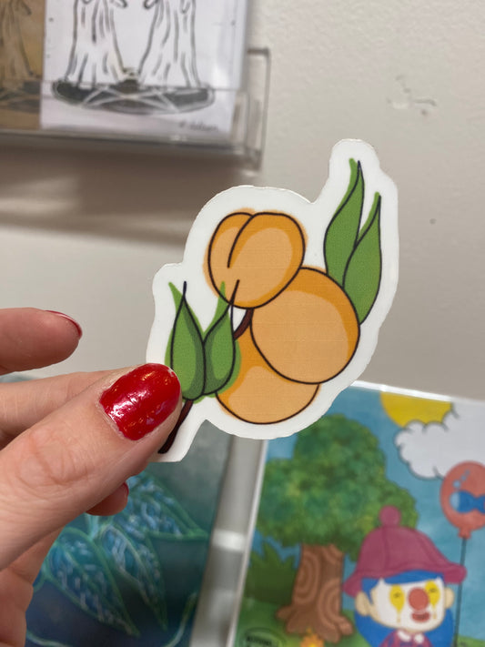 Peach sticker - traced