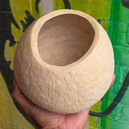 Sculpted Paper Vase - Cream