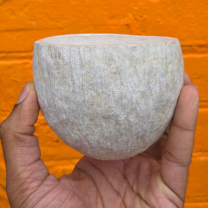 Sculpted Paper Vase - White