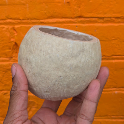 Sculpted Paper Vase - Cream