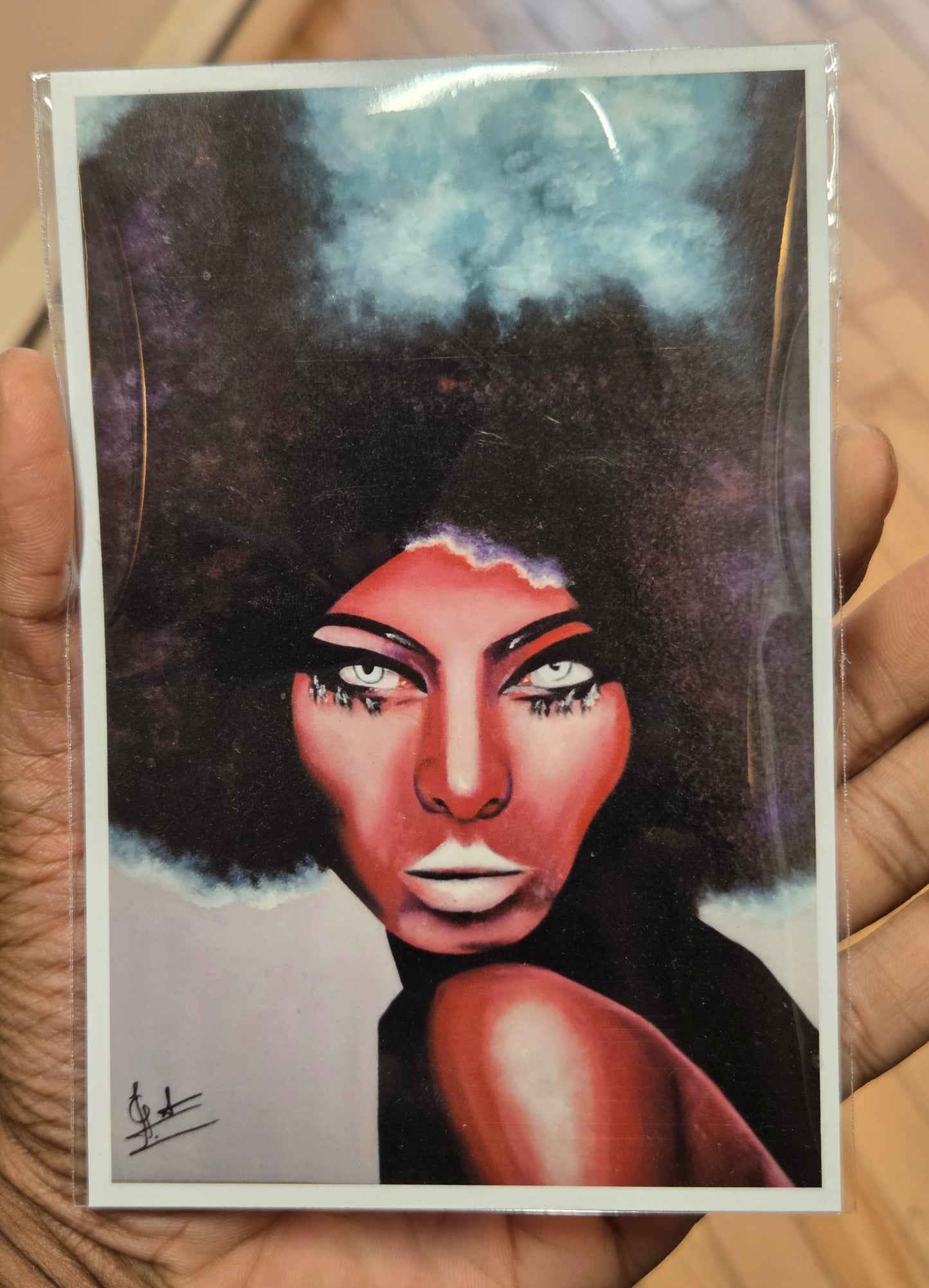 Afro 4"x6" Art Print
