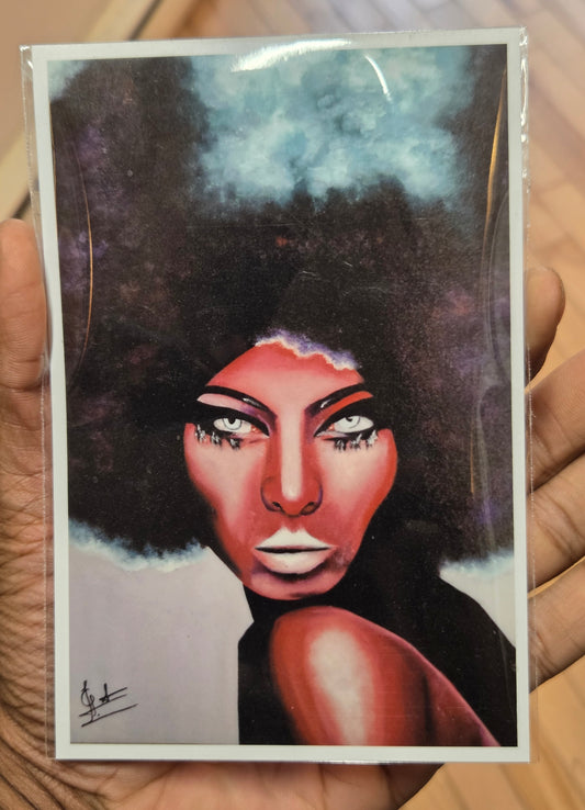 Afro 4"x6" Art Print