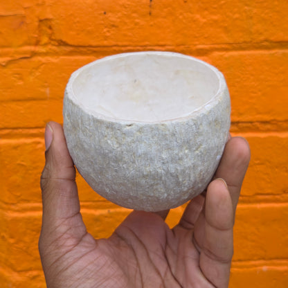 Sculpted Paper Vase - White