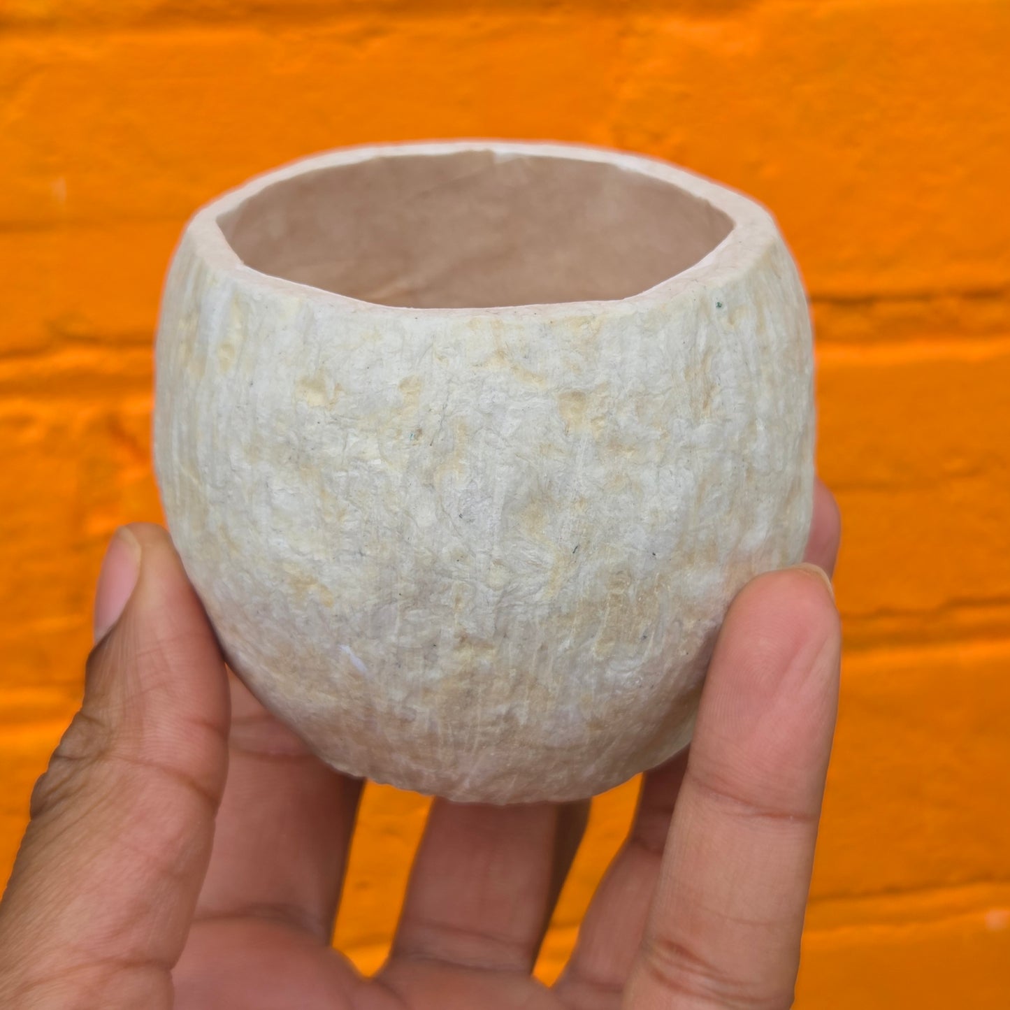 Sculpted Paper Vase - White