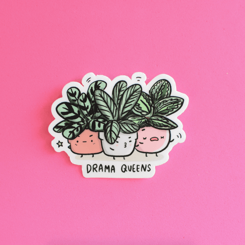 Plant Goals Plant Shop Drama Queens | Vinyl Sticker